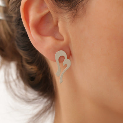 Kybele Collection - Heart Birds Earring