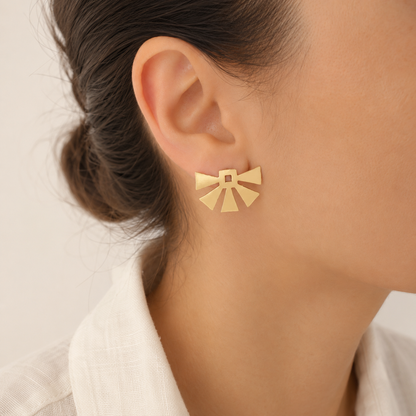Solar Mark Earrings (Horizontal)