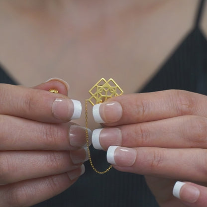 Collide Chain Earring