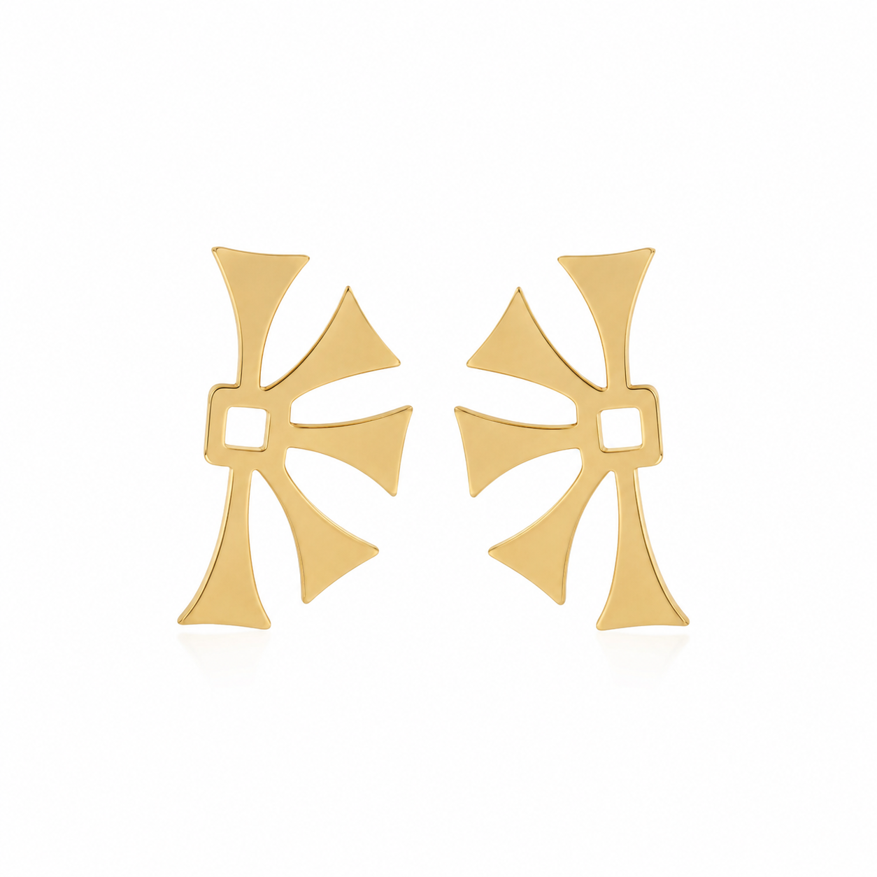 Solar Mark Earrings (vertical)