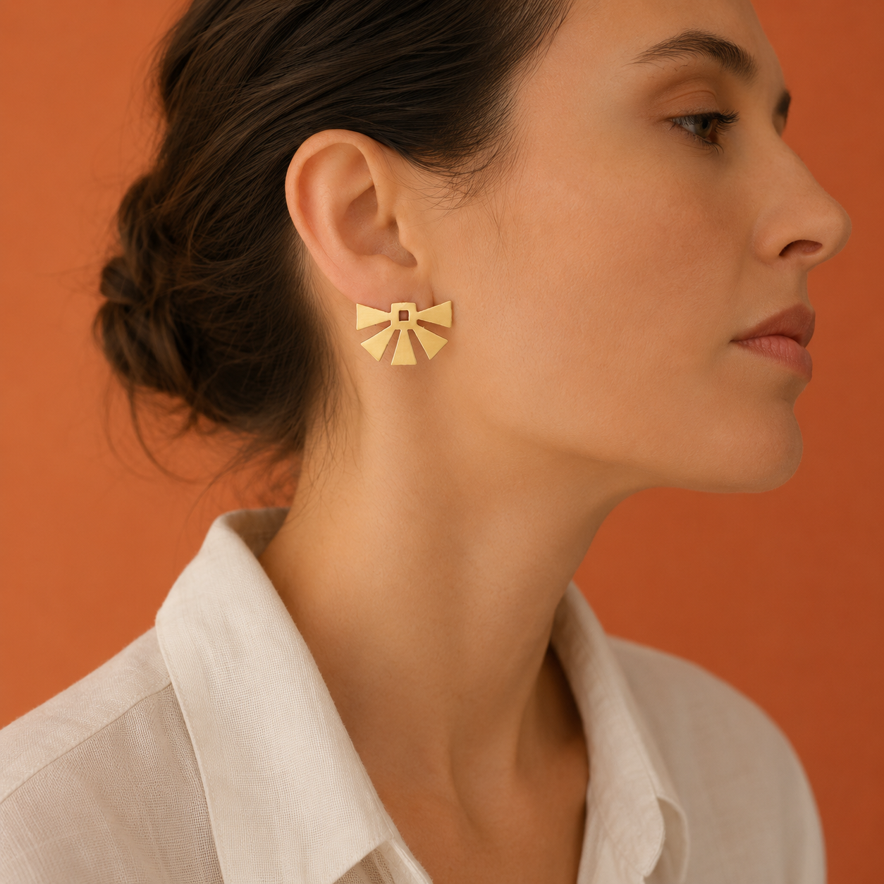 Solar Mark Earrings (Horizontal)