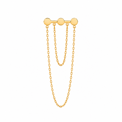 3 Dots Chain Earring